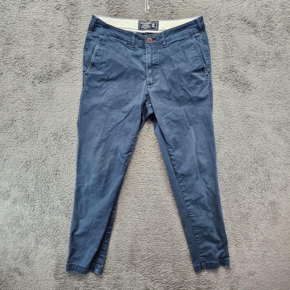 Abercrombie & Fitch Pants Men 29x30 Kennan Straight Stretch Chino Flat Front‎